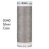 silver coin medium grey stretch sewing thread