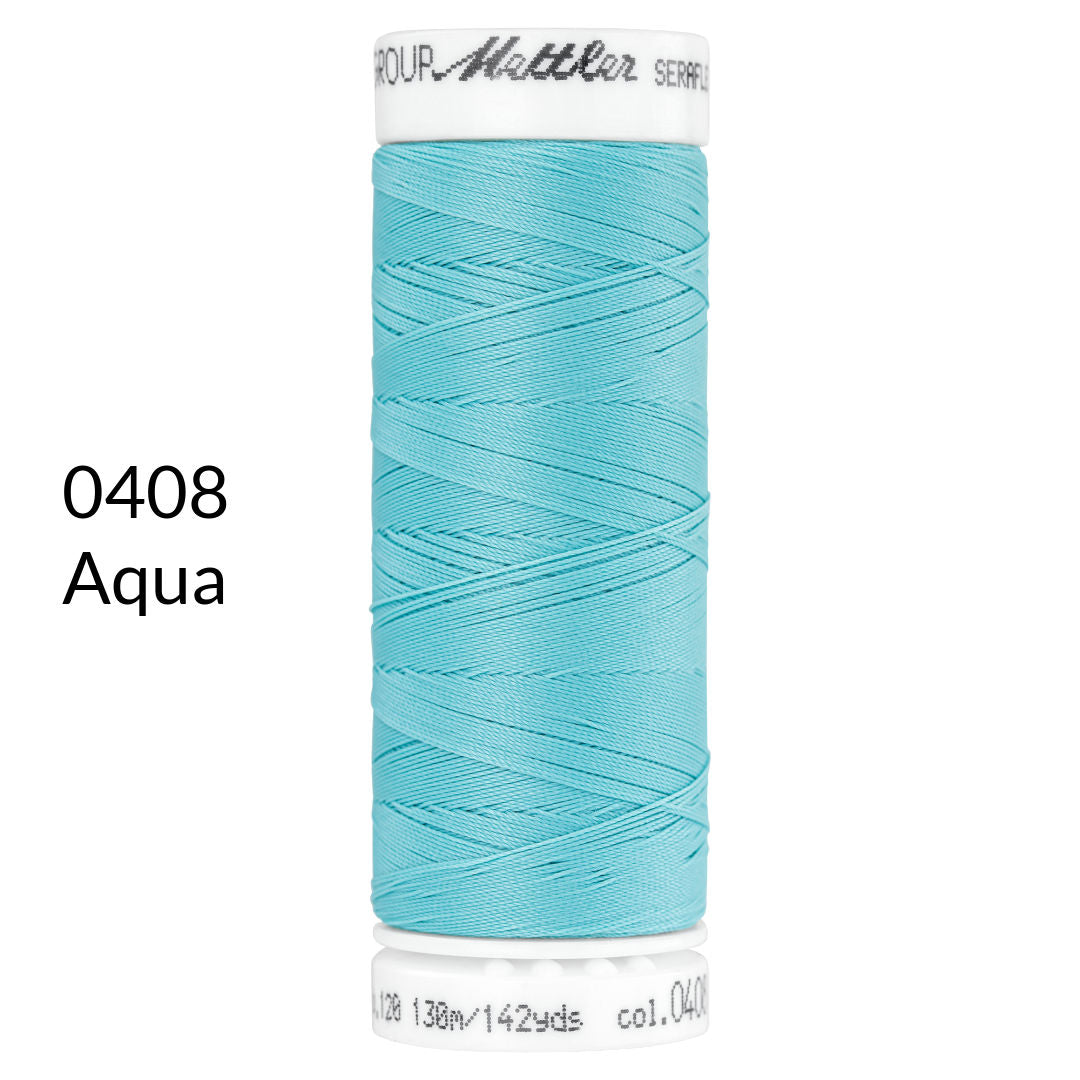 aqua blue stretch sewing thread