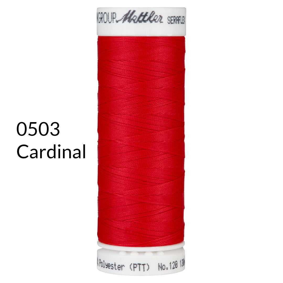 cardinal red stretch sewing thread