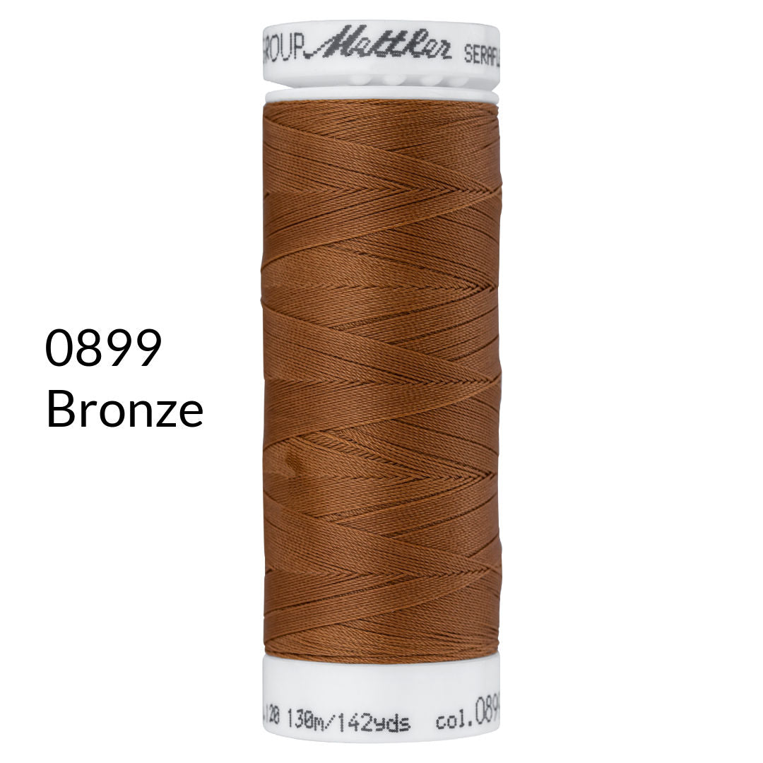 bronze brown stretch sewing thread