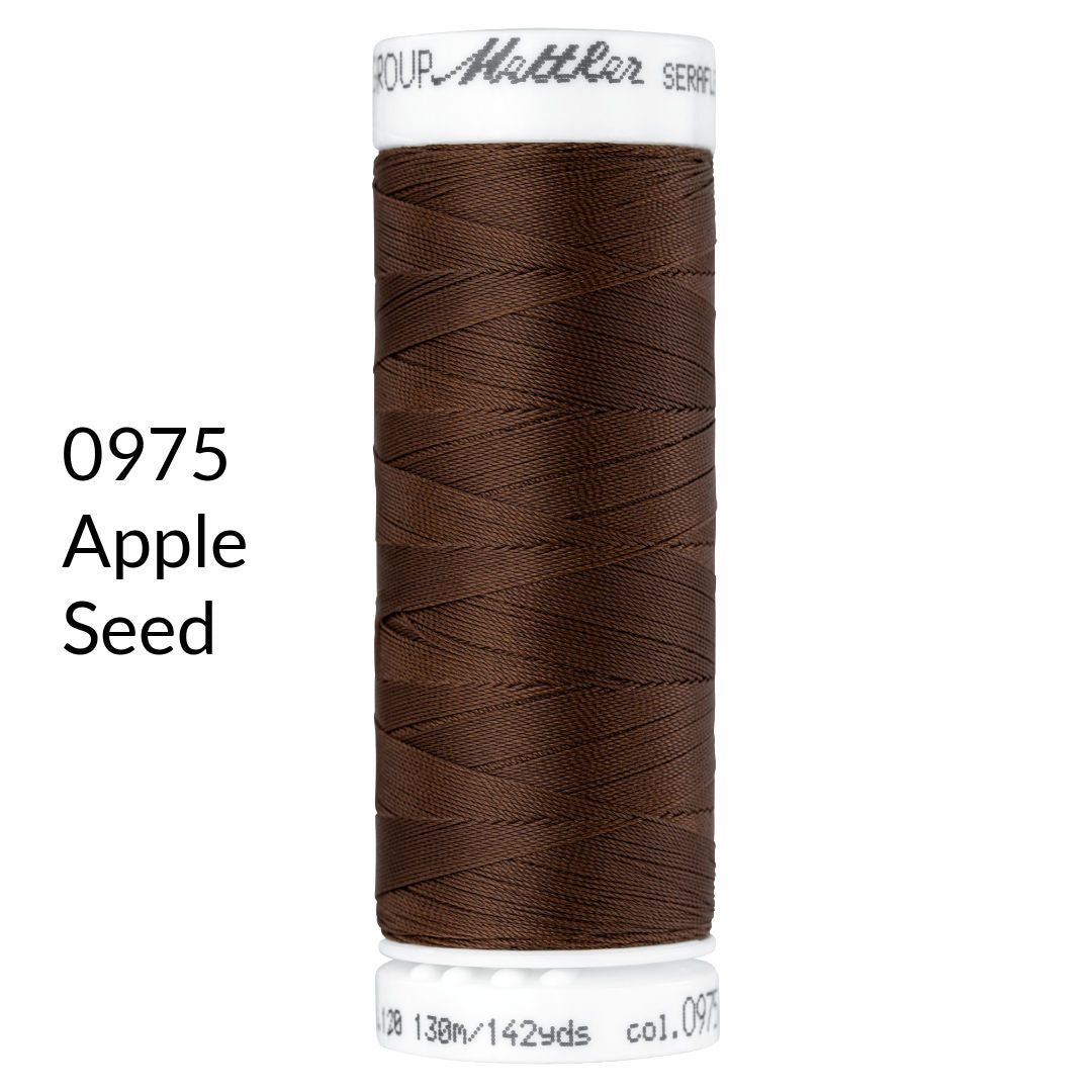 apple seed medium brown stretch sewing thread