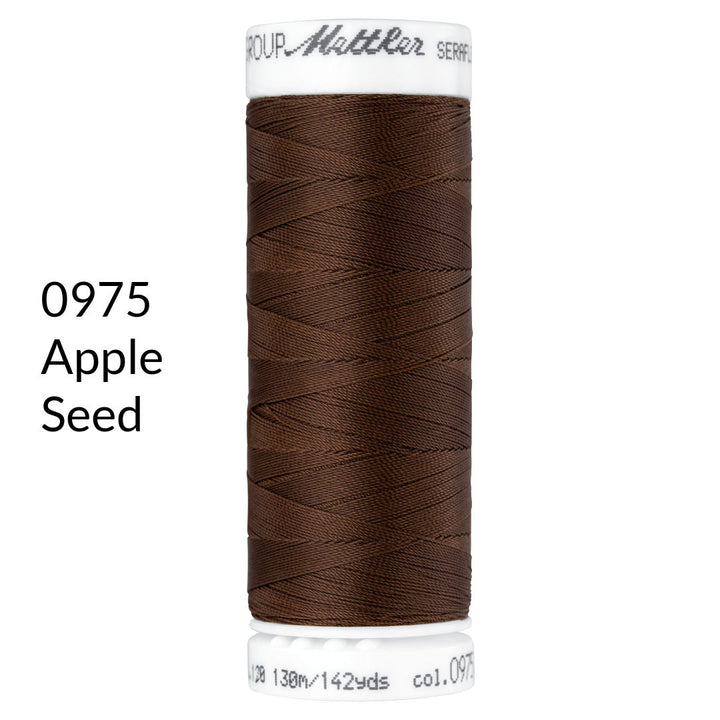 apple seed medium brown stretch sewing thread