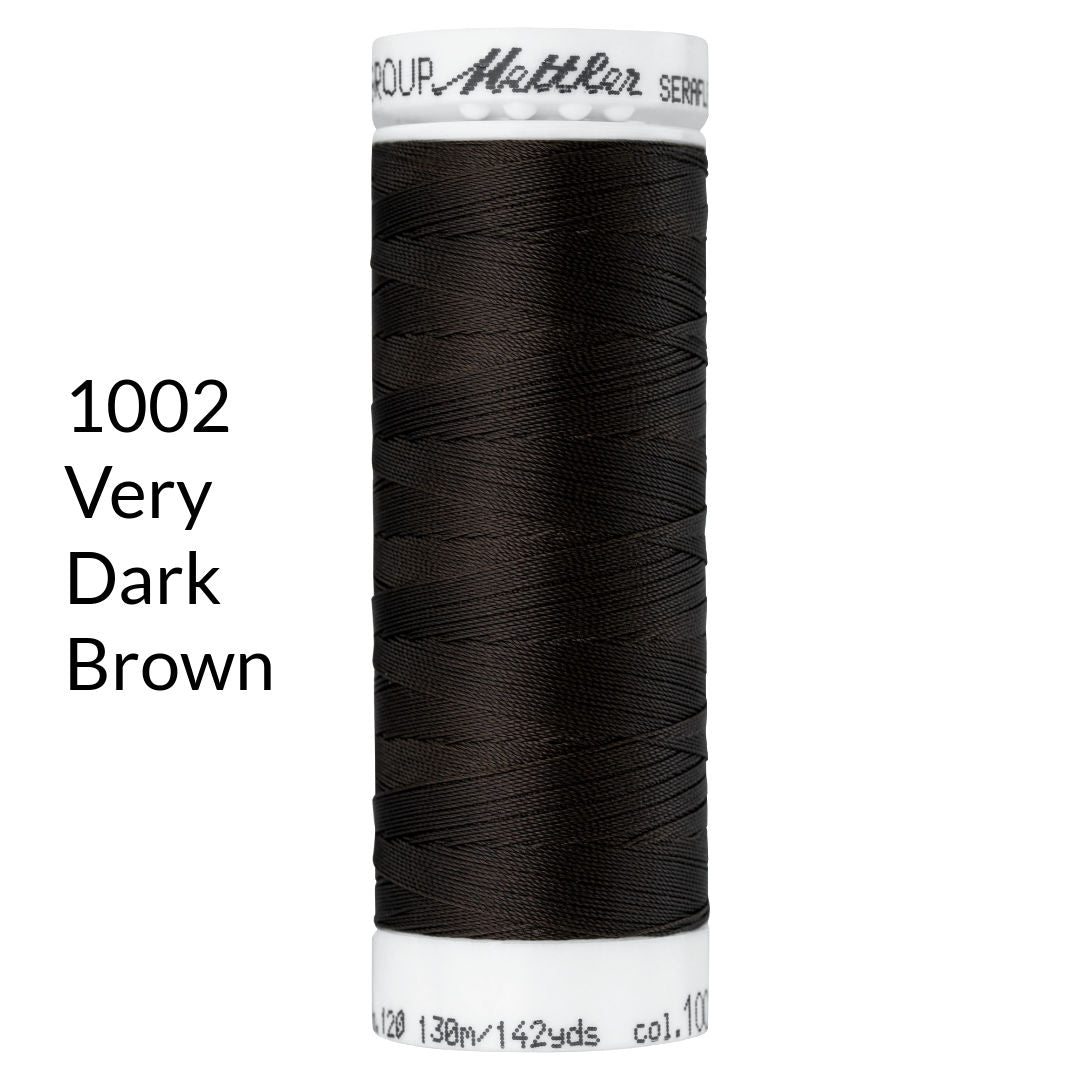 very dark brown stretch sewing thread