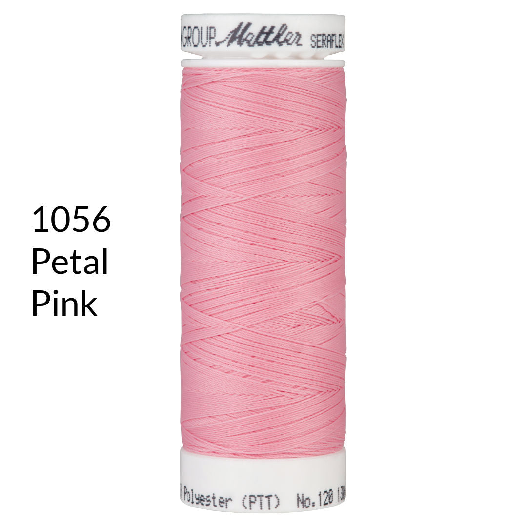 petal pink light pink stretch sewing thread