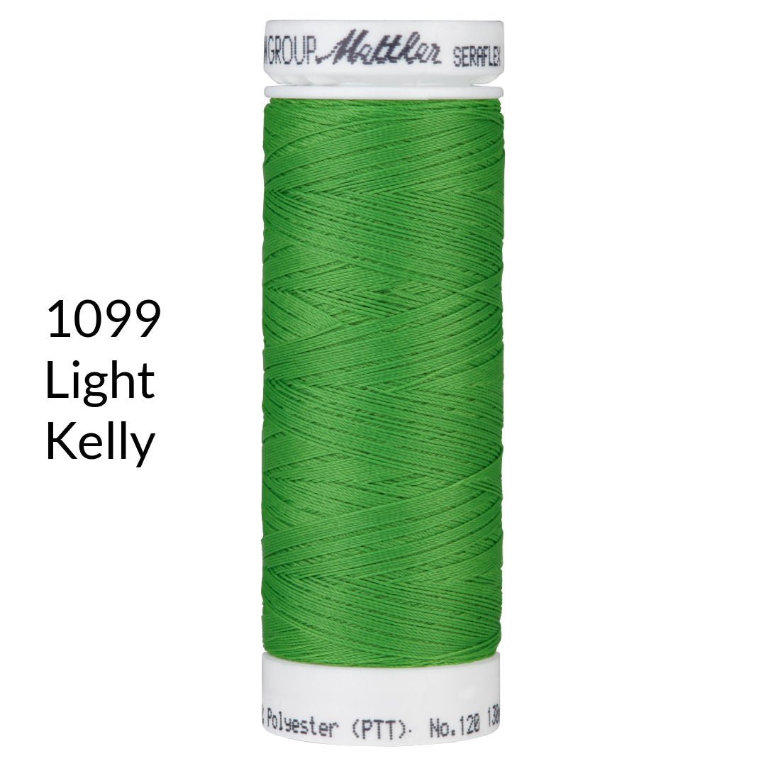 light kelly green stretch sewing thread
