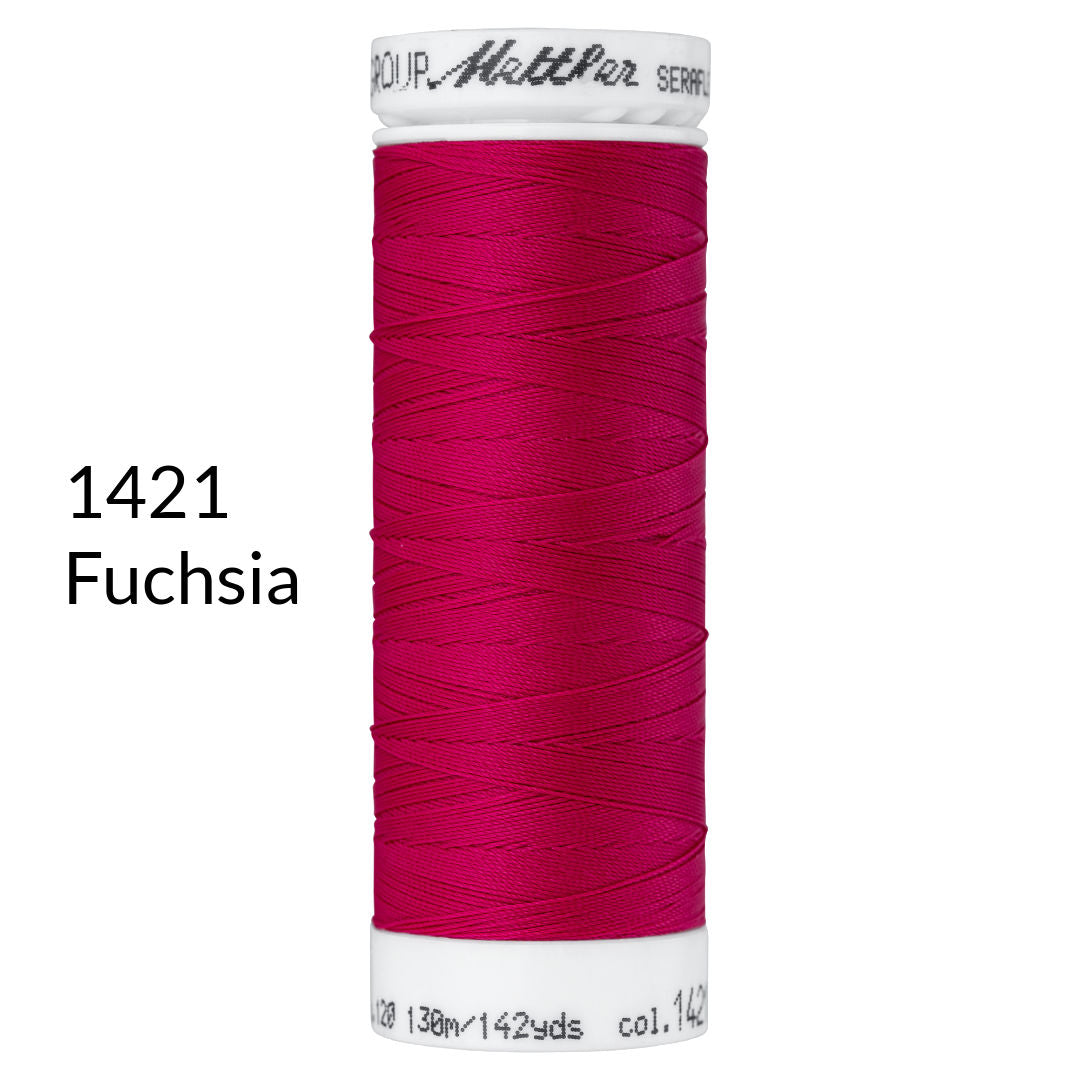 fuchsia stretch sewing thread