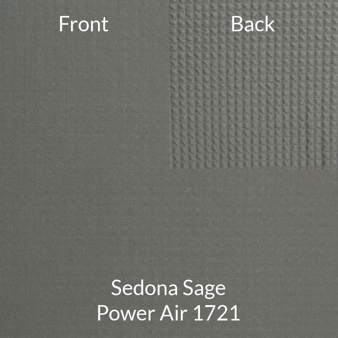 sedona greenish grey polartec power air fabric