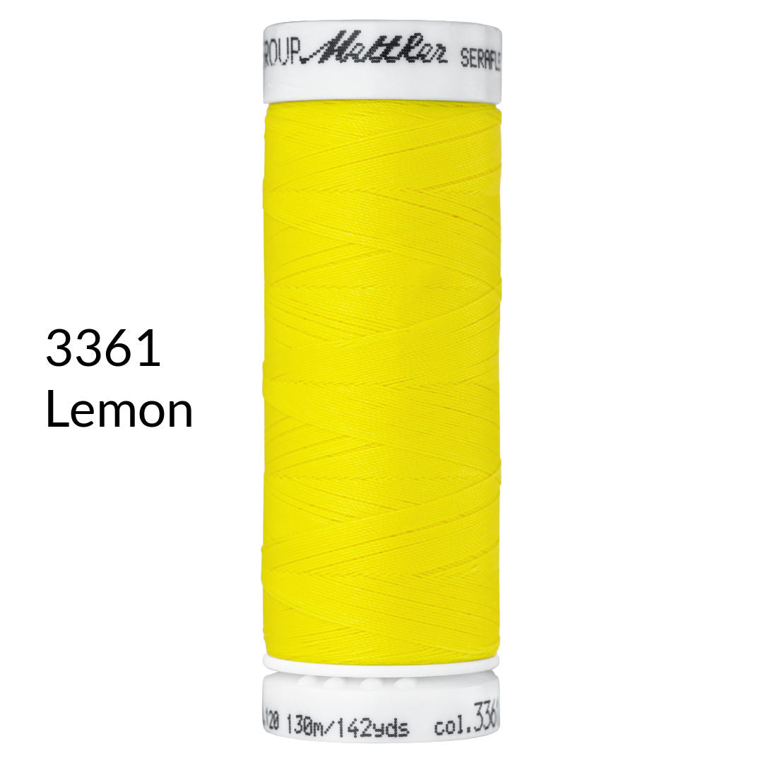 lemon yellow stretch sewing thread