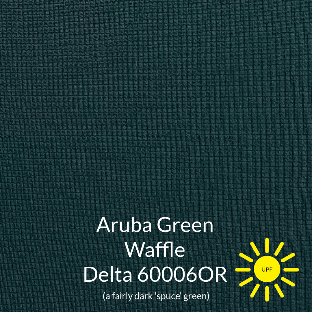 Aruba Dark Spruce Teal Green Waffle Delta Cooling Fabric 60006OR