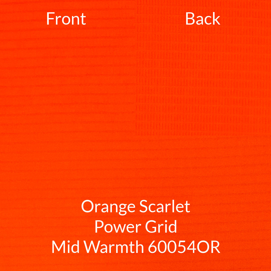 dark orange polartec mid warmth power grid fabric 60054OR