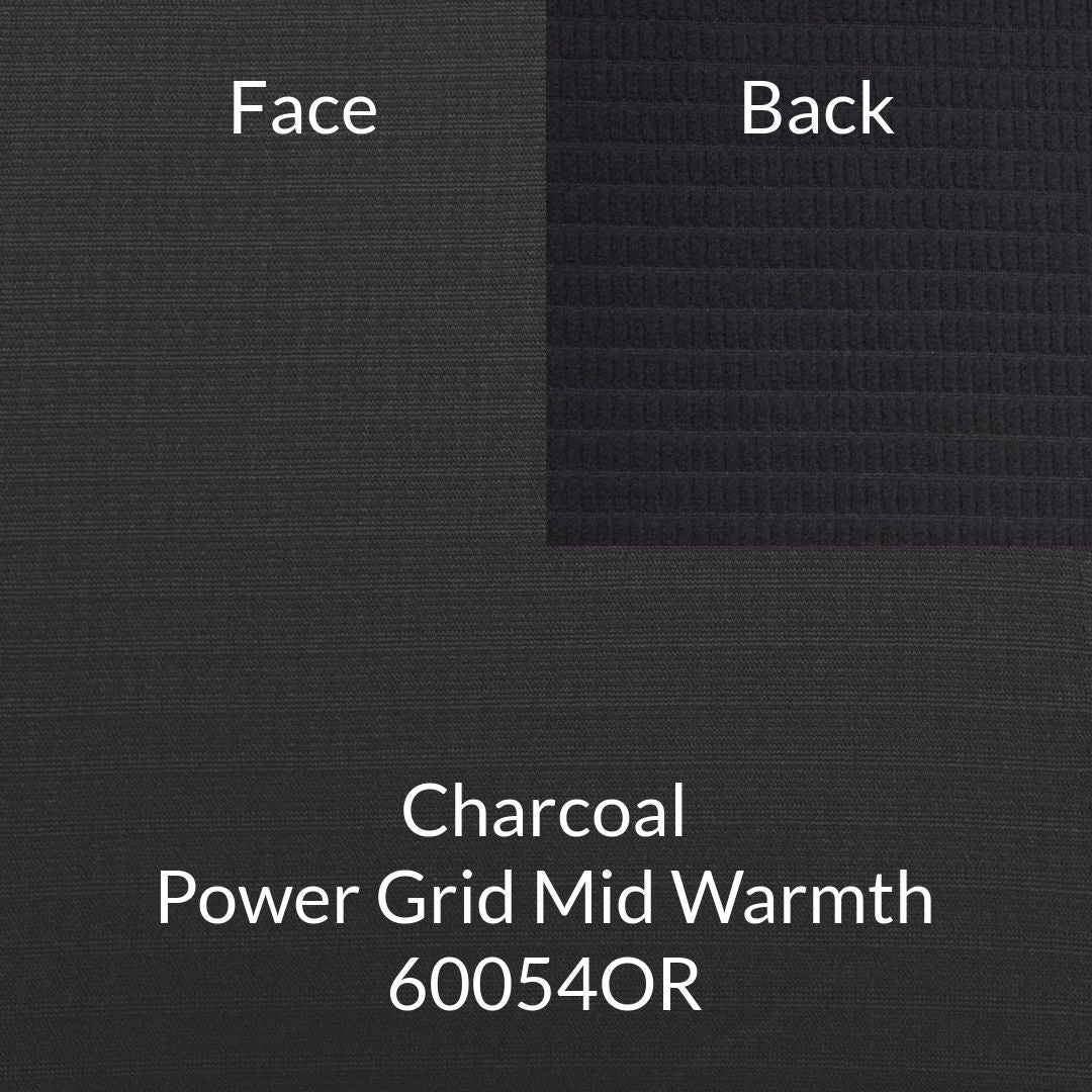 Charcoal Dark Grey Polartec Power Grid Mid Warmth 60054OR