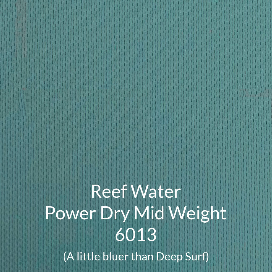 reef water blue green polartec power dry midweight moisture wicking fabric 6013