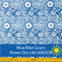 medium blue bikes and bike gears on white lightweight polartec power dry lightweight fabric #color_6083or-bike-gears-blue