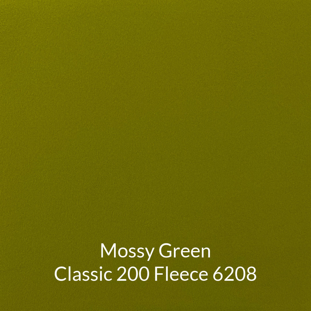 mossy yellow olive green classic 200 weight polartec fleece fabric