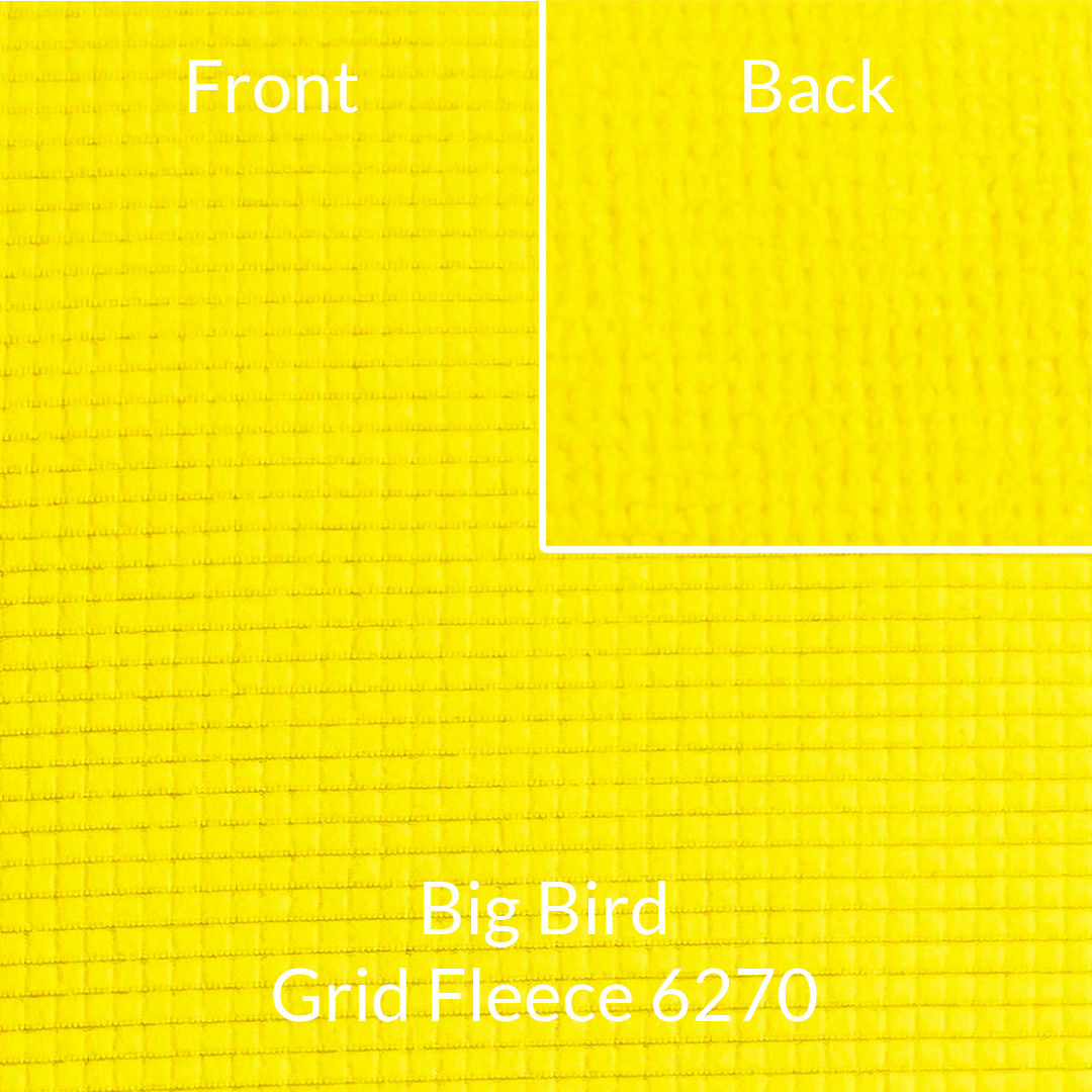 Big Bird Yellow Polartec Thermal Pro Grid Fleece 6270 Fabric