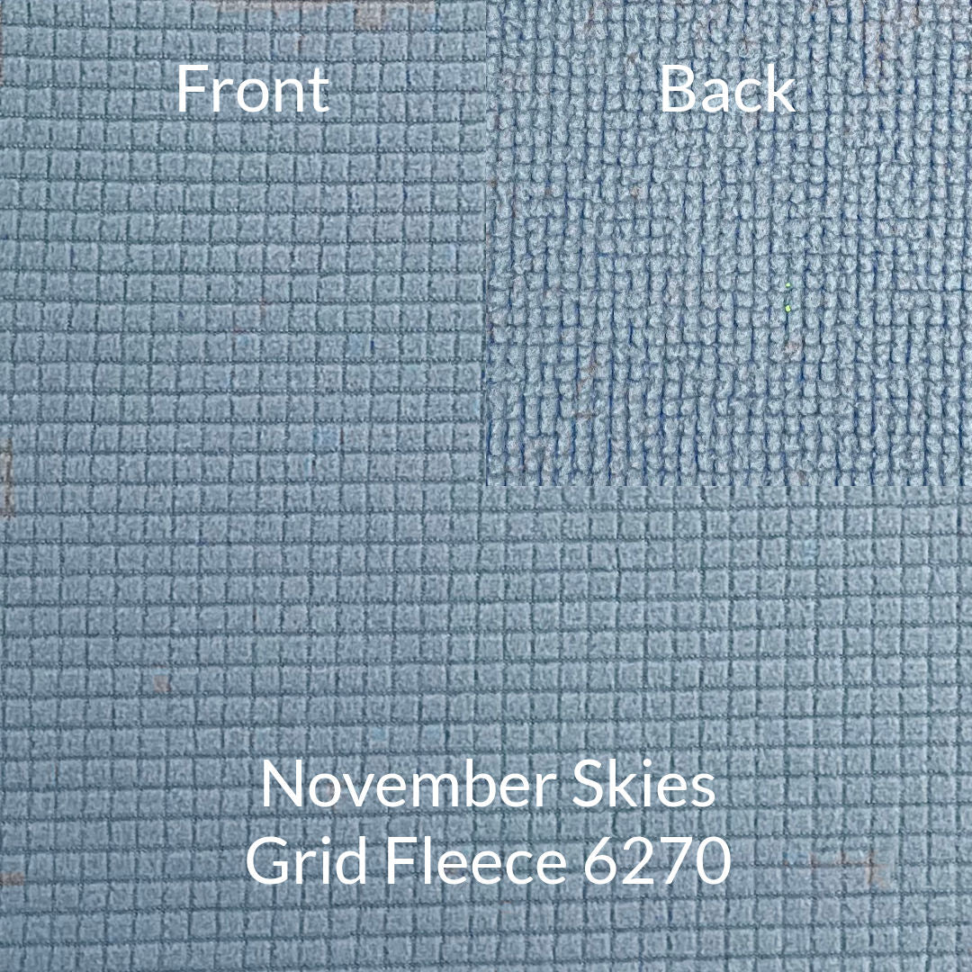 Stretch-Fleece, thin, wicking, grid-inside, 100% recycled Polyester,  190g/sqm