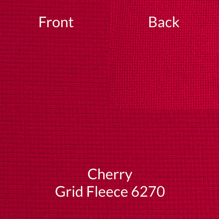 Cherry Polartec Thermal Pro Grid Fleece 6270 Fabric
