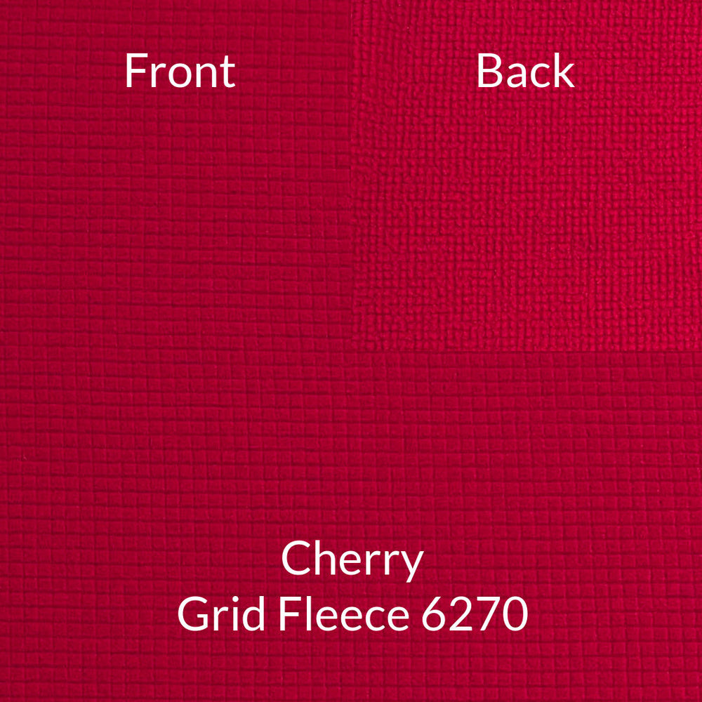 Cherry Polartec Thermal Pro Grid Fleece 6270 Fabric