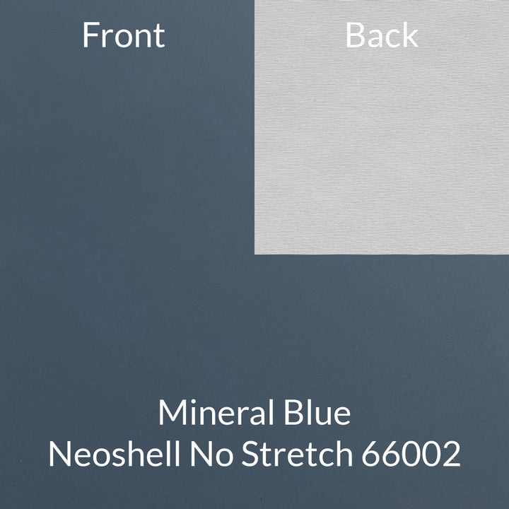 mineral blue grey neoshell no stretch fabric