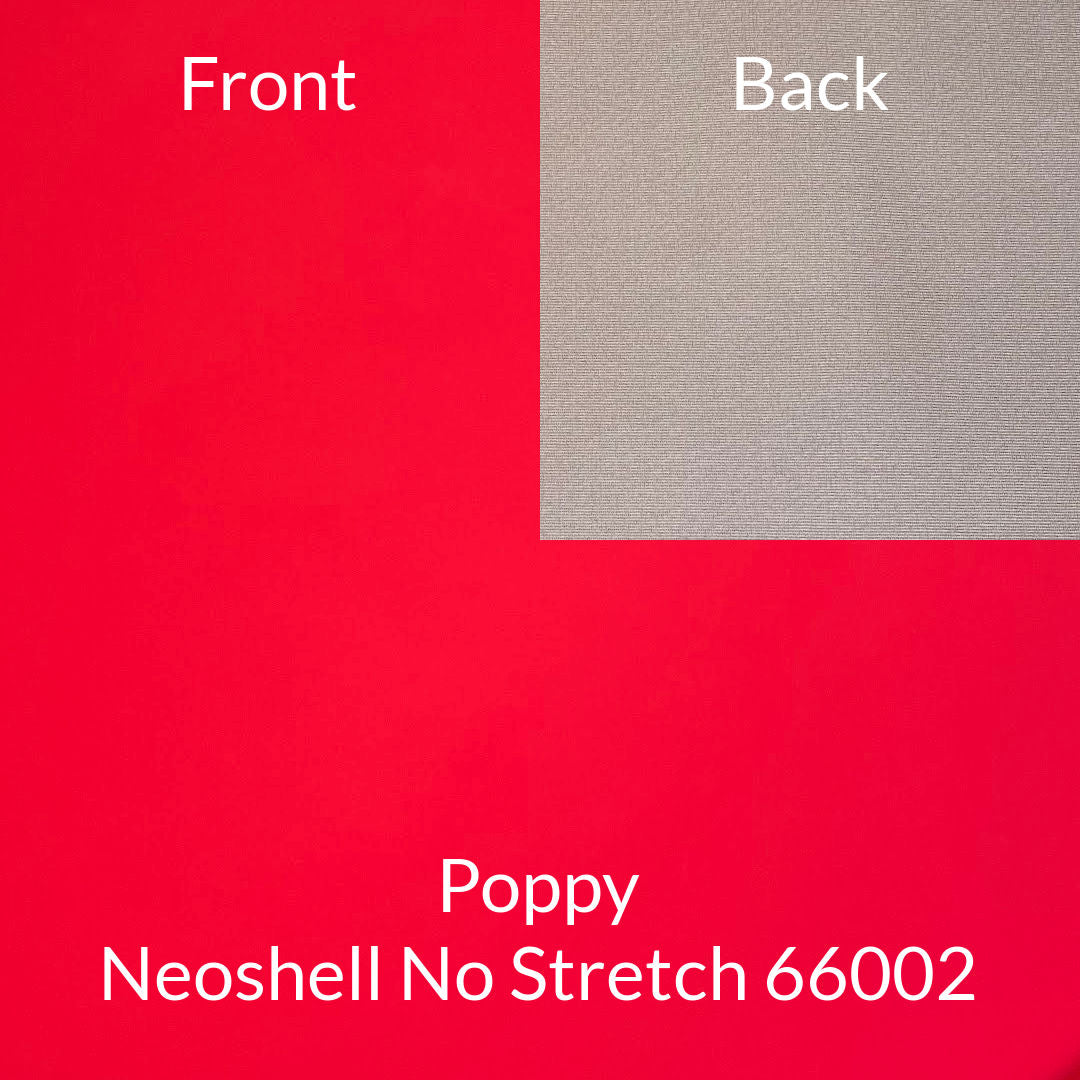 bright poppy red neoshell no stretch fabric 