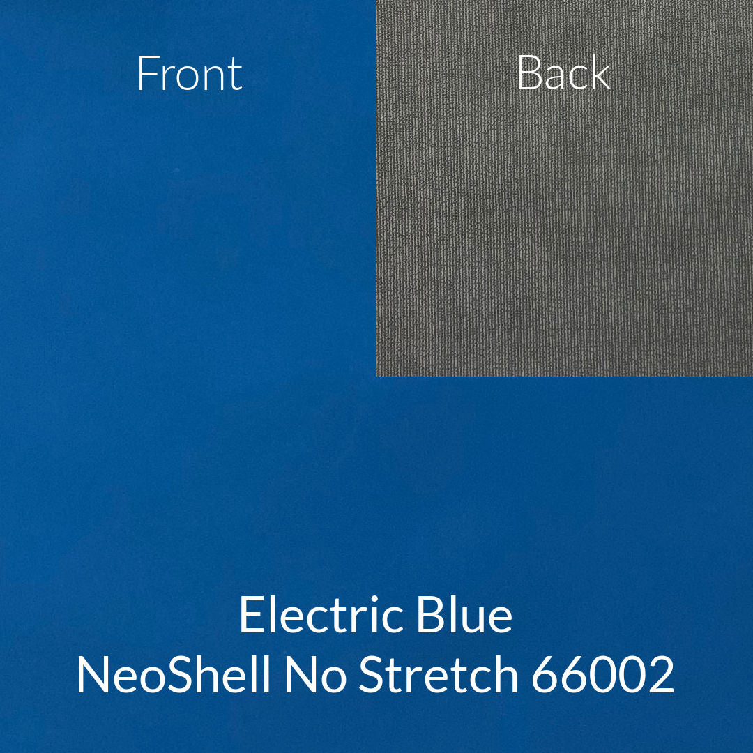 electric bright blue neoshell no stretch fabric