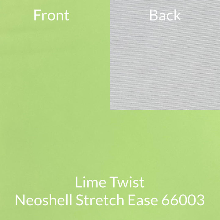 lime twist light green neoshell no stretch fabric