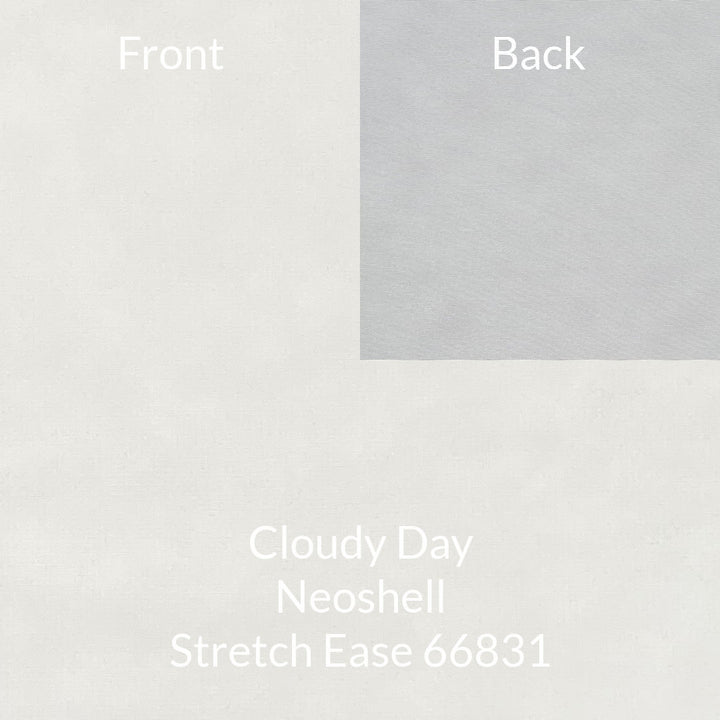 extremely light greyish white waterproof breathable polartec neoshell fabric
