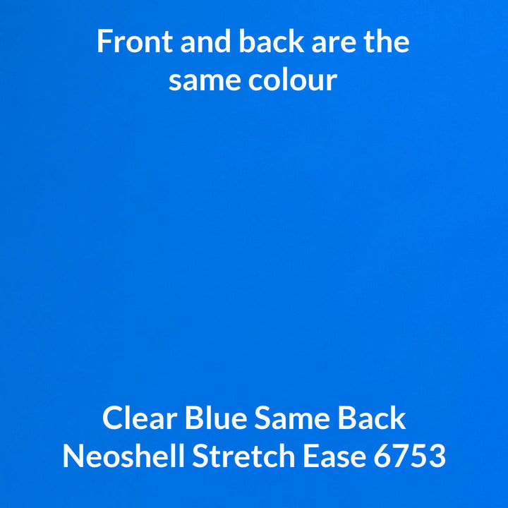 medium clear blue neoshell fabric style 6753 wtih same back