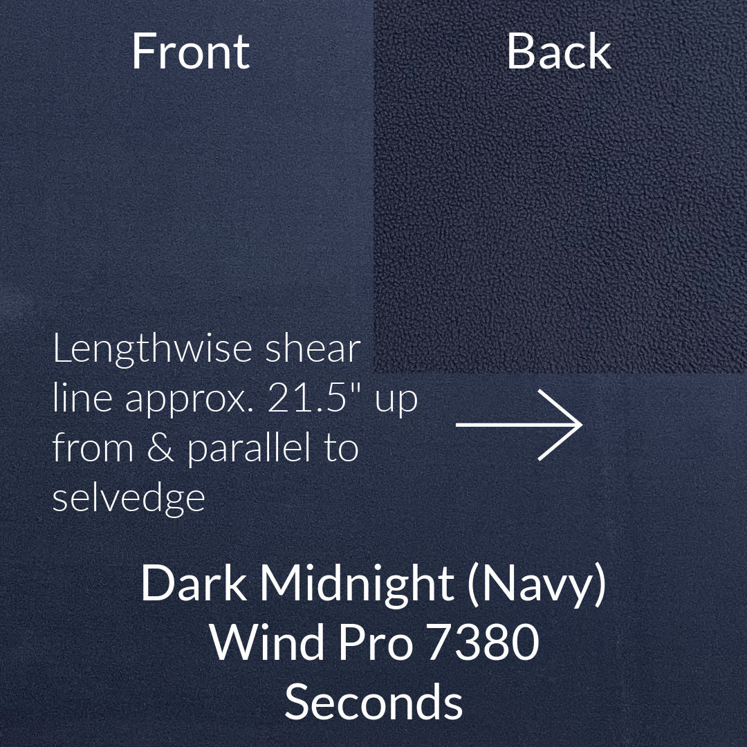 dark midnight navy blue wind pro fabric style 7380