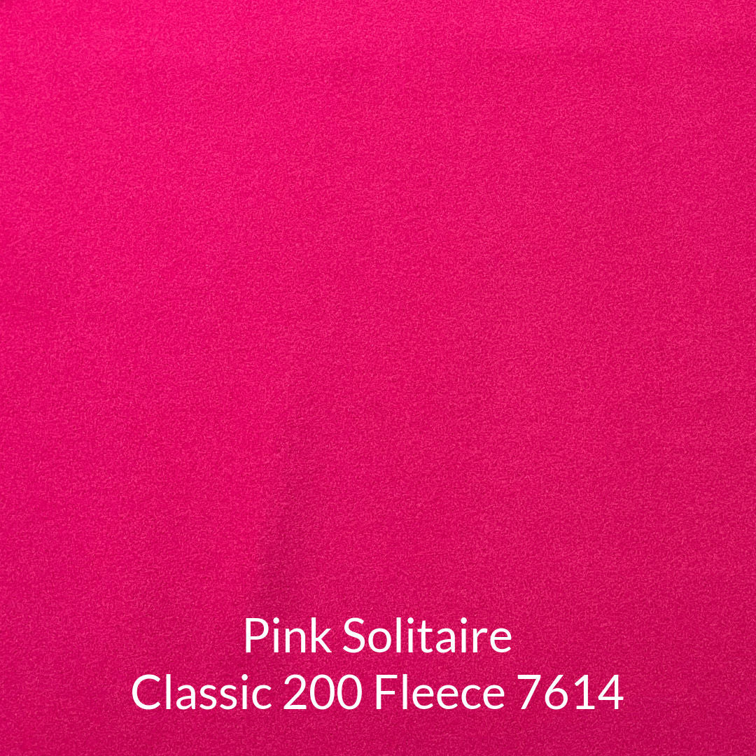 bright deep pink classic 200 weight polartec fleece fabric