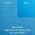 bright medium blue aster power grid high warmth seconds fabric