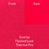 pinkish red with a flecked or denim appearance polartec thermal pro fleece fabric