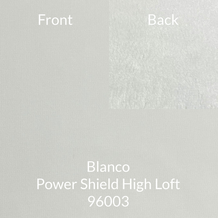 Blanco grey white polartec power shield high loft softshell fabric