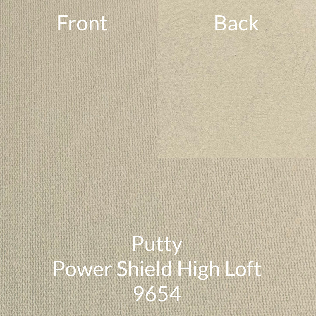 putty beige polartec power shield high loft softshell fabric