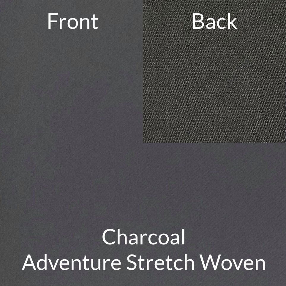 Charcoal Grey Stretch Woven Water Repellent Fabric