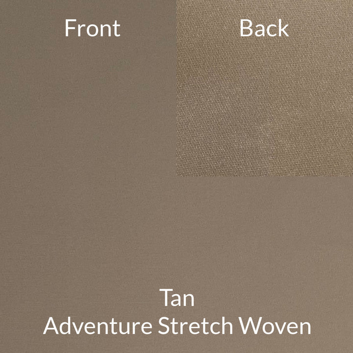 Tan Beige Stretch Woven Water Repellent Fabric
