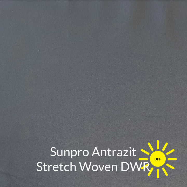 medium grey antrazit sun pro sun protection stretch woven fabric