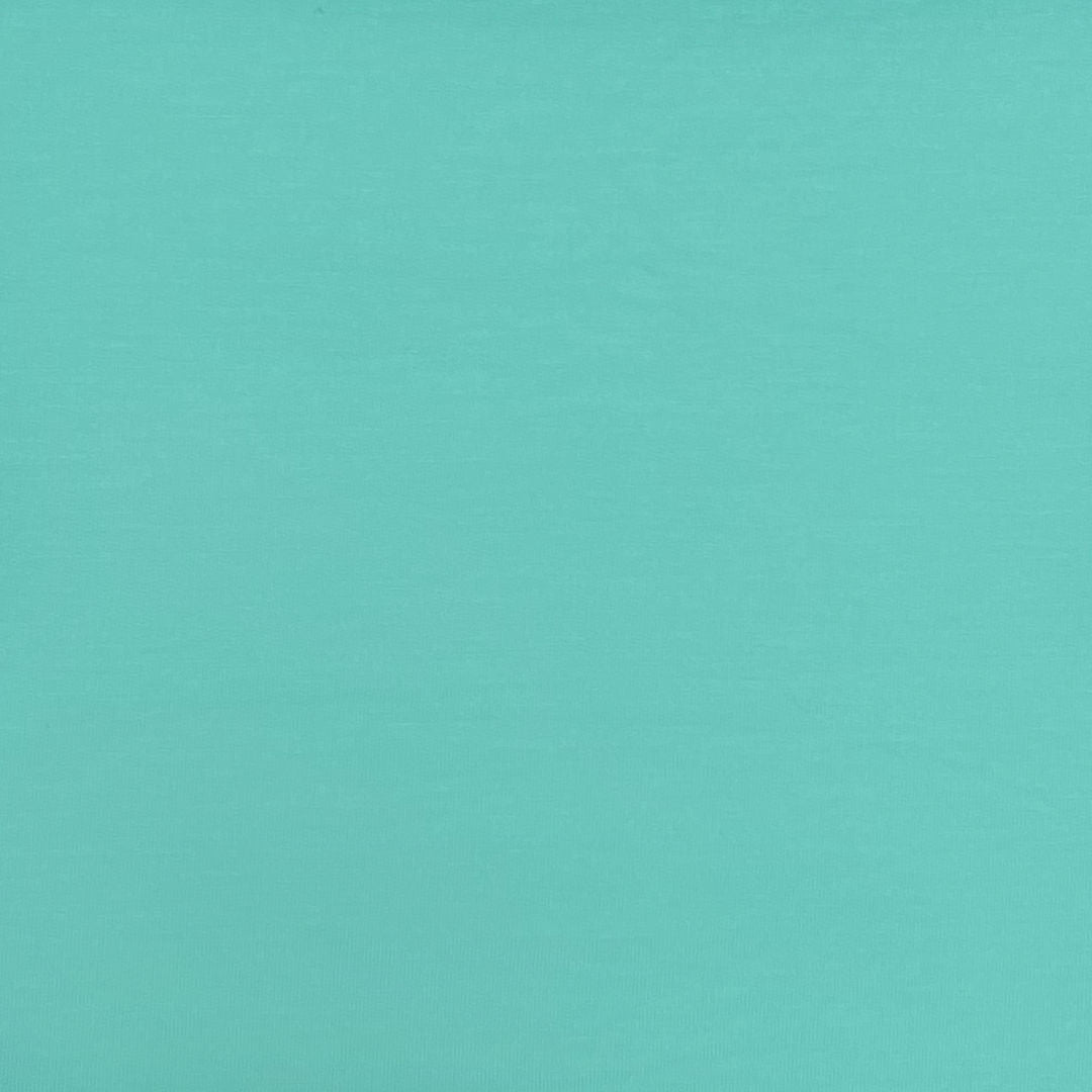 aqua pale turquoise bamboo french terry fabric