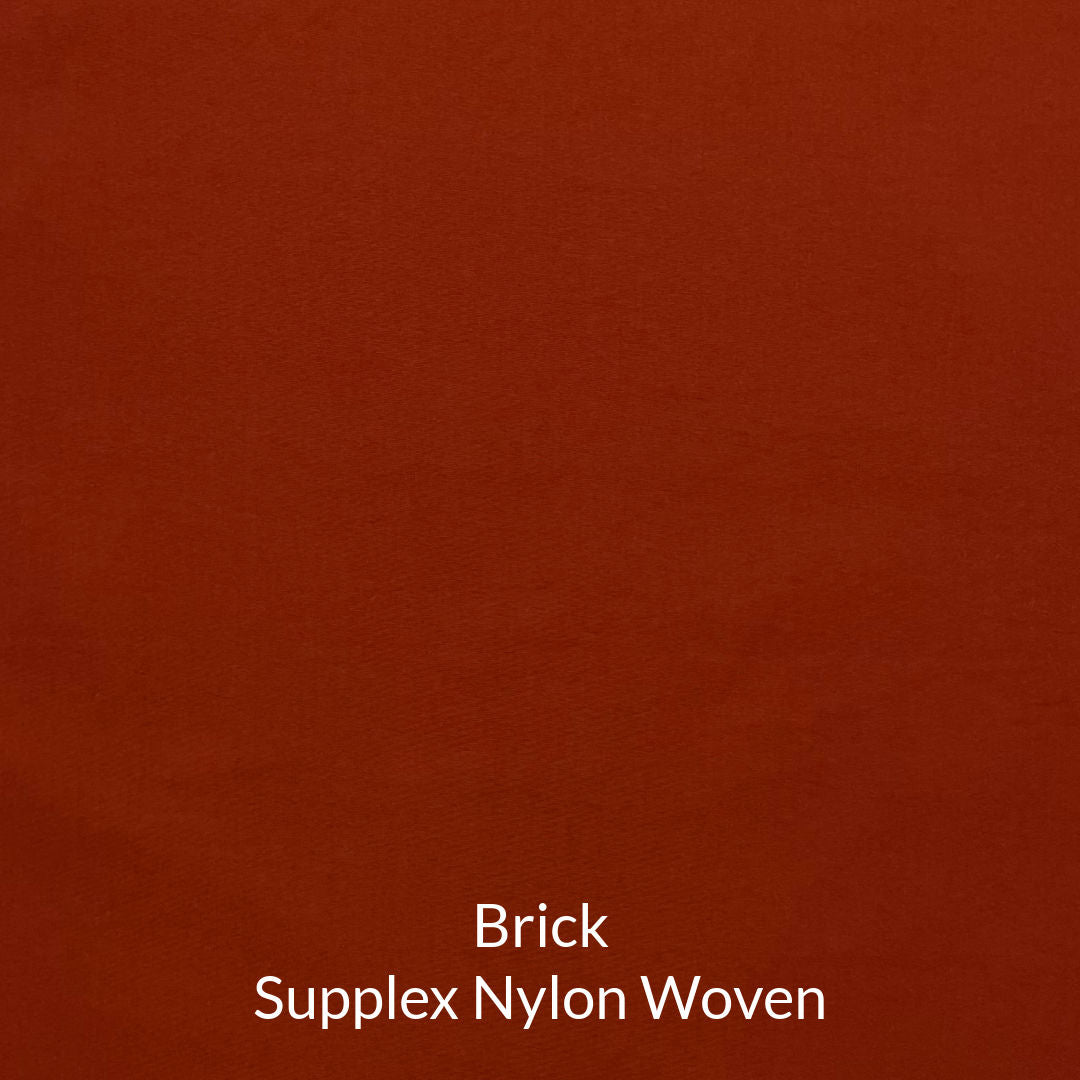 brick rust red supplex nylon woven fabric