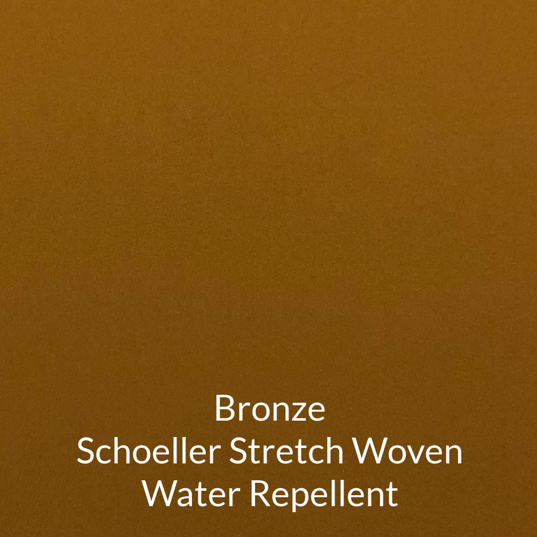 bronze golden brown schoeller stretch woven water repellent fabric