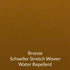 bronze golden brown schoeller stretch woven water repellent fabric