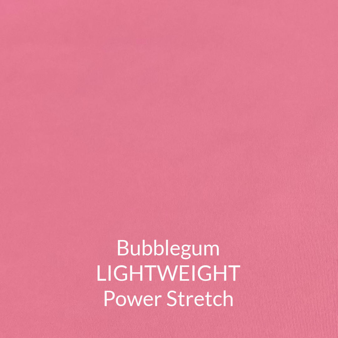 bubblegum lightweight power stretch fabric