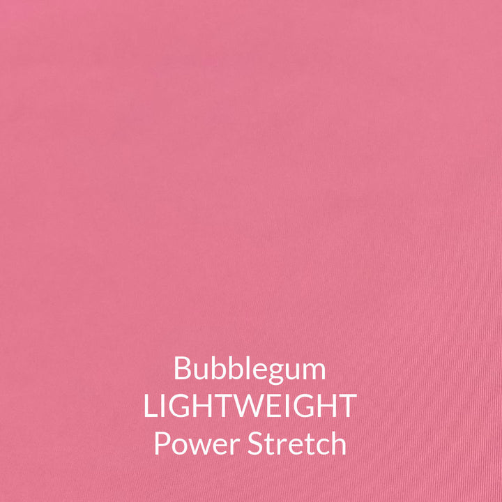 bubblegum lightweight power stretch fabric