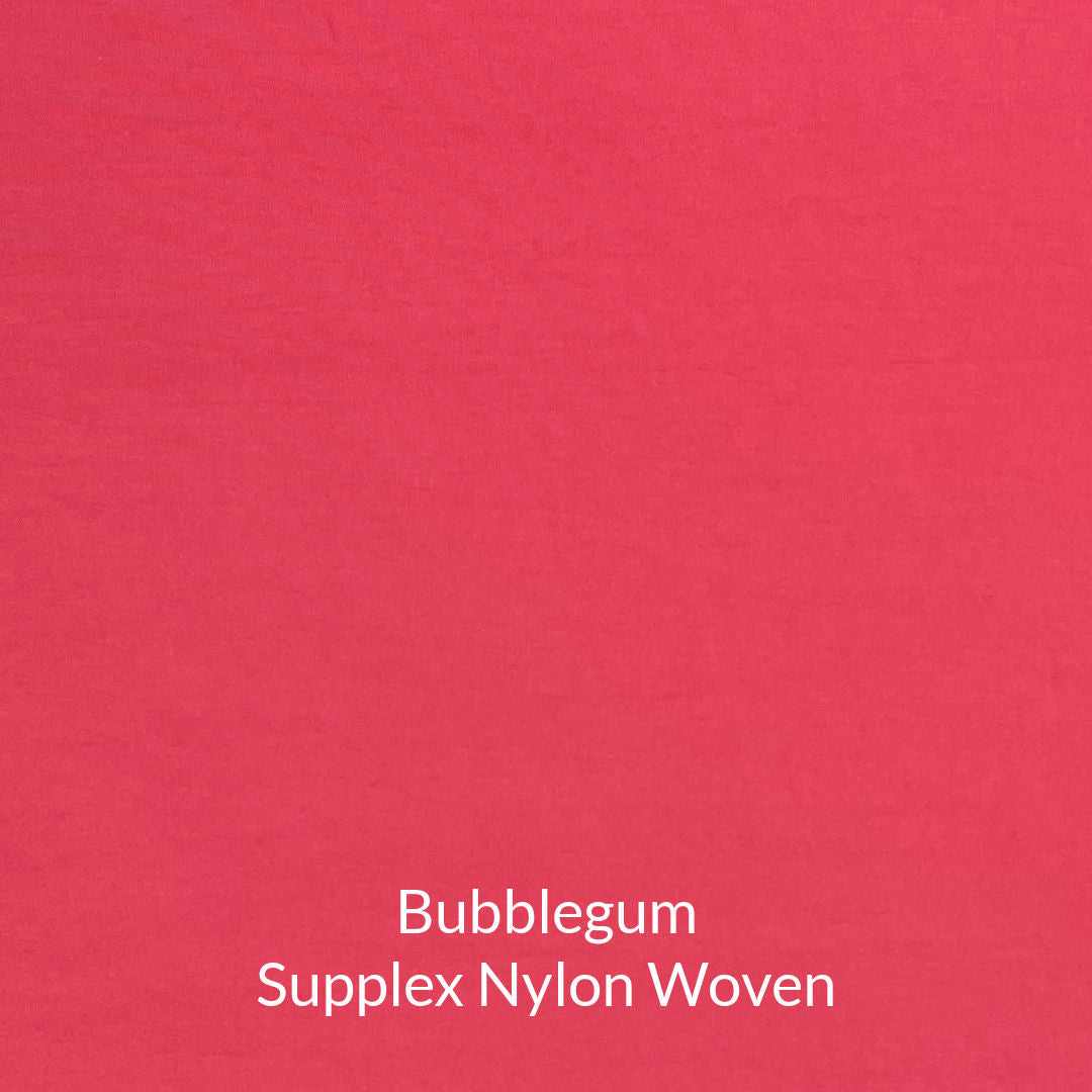 bubblegum dark pink supplex nylon woven fabric