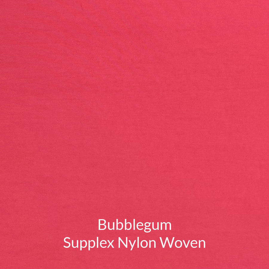 bubblegum dark pink supplex nylon woven fabric