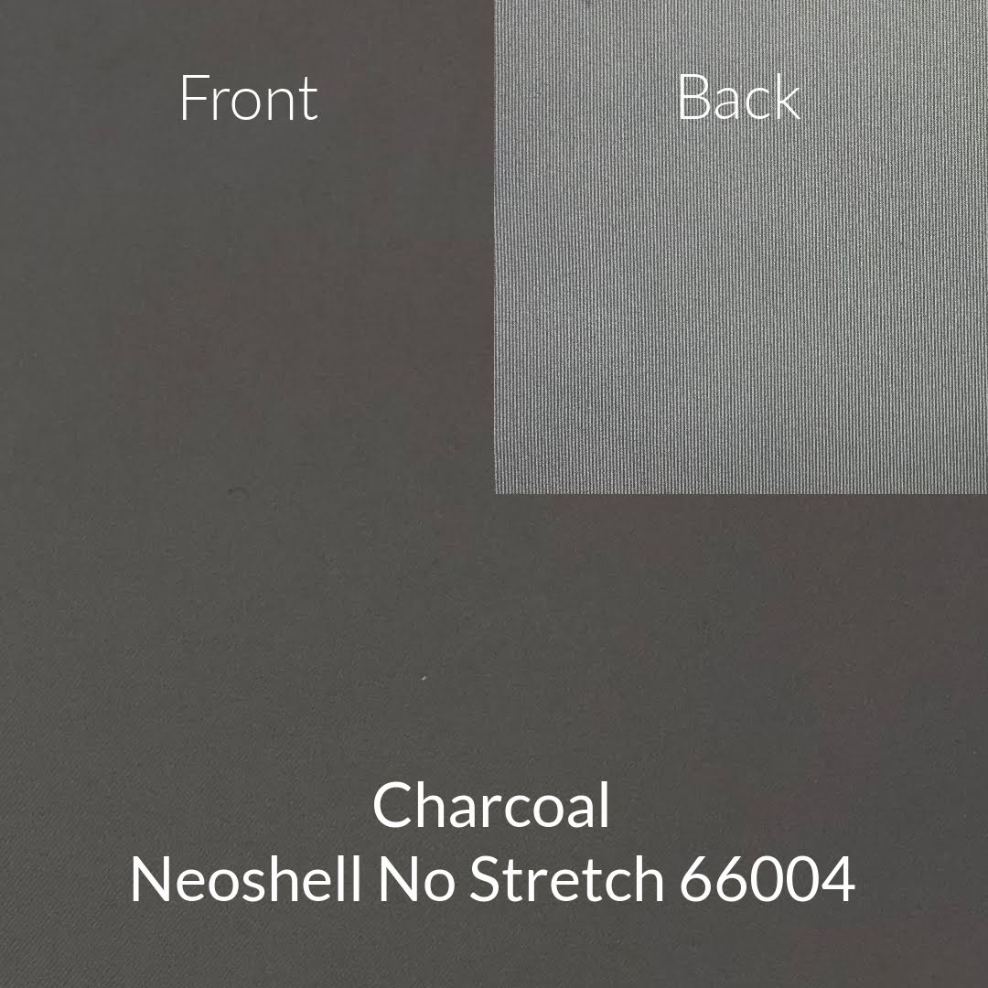 charcoal medium grey neoshell no stretch fabric