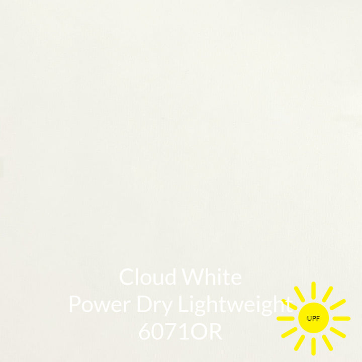 cloud white lightweight polartec power dry sun protective moisture wicking fabric #color_6071or-cloud-white