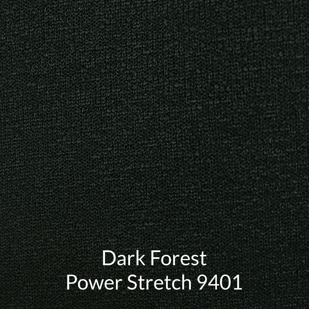 dark forest green fleece back polarstretch fabric