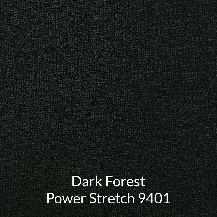 dark forest green fleece back polarstretch fabric