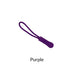 purple zipper pull with rope